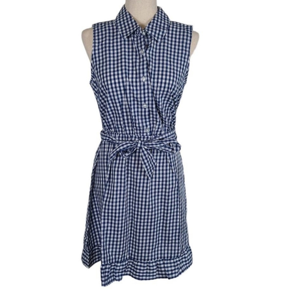 EUC Blue gingham dress